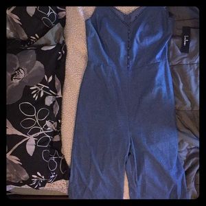 Blue jumpsuit